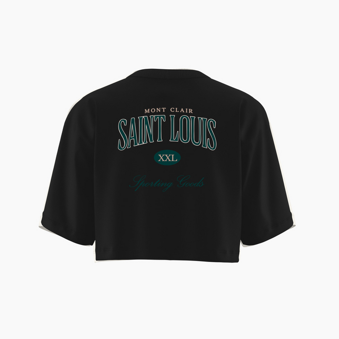 CROPPED SAINT LOUIS OVERSIZED PRETA