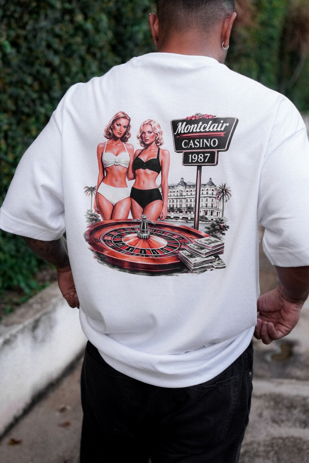 OVERSIZED ''CASINO'' WHITE — foto 4