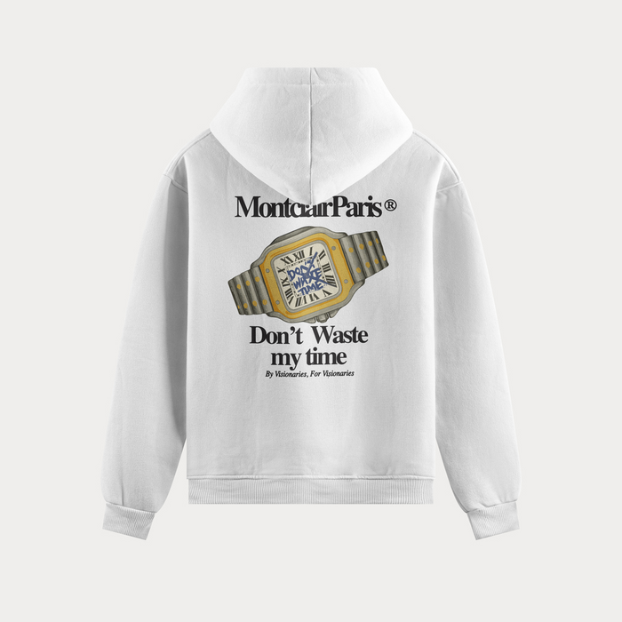 BLUSA MOLETOM ''MY TIME'' BRANCA
