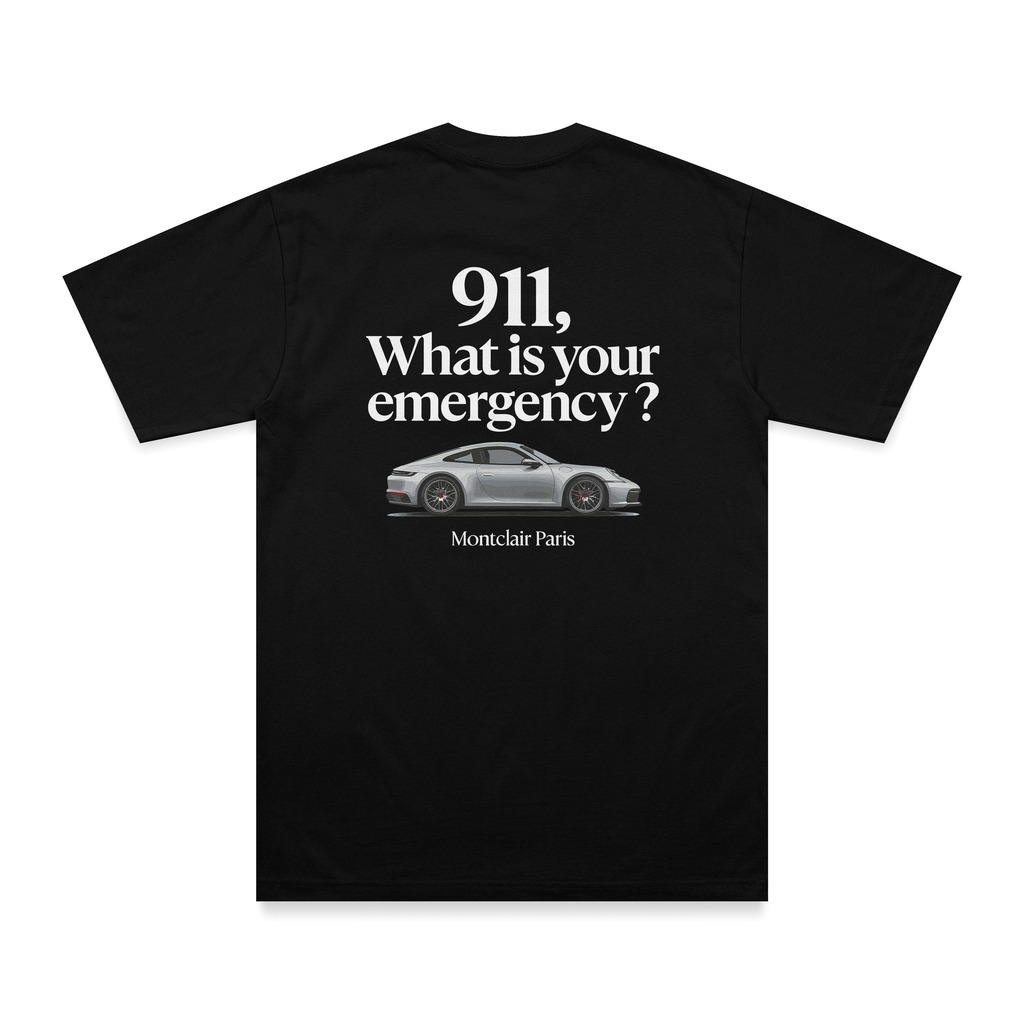 OVERSIZED ''911'' PRETA — foto 1