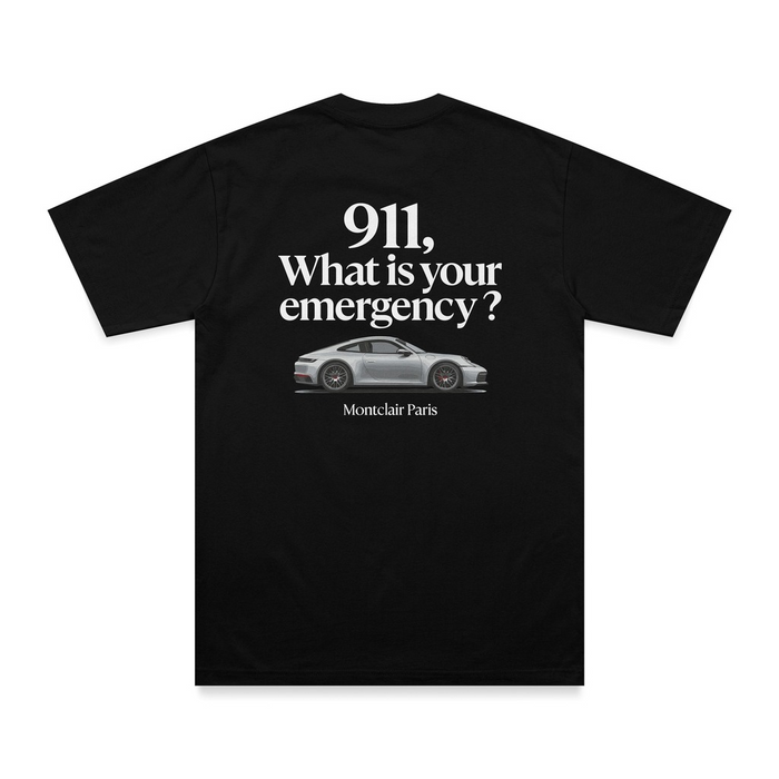 OVERSIZED ''911'' PRETA