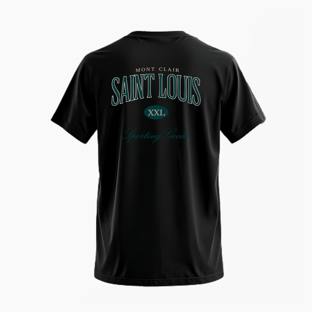 CAMISETA ''SAINT LOUIS'' PRETA — foto 2