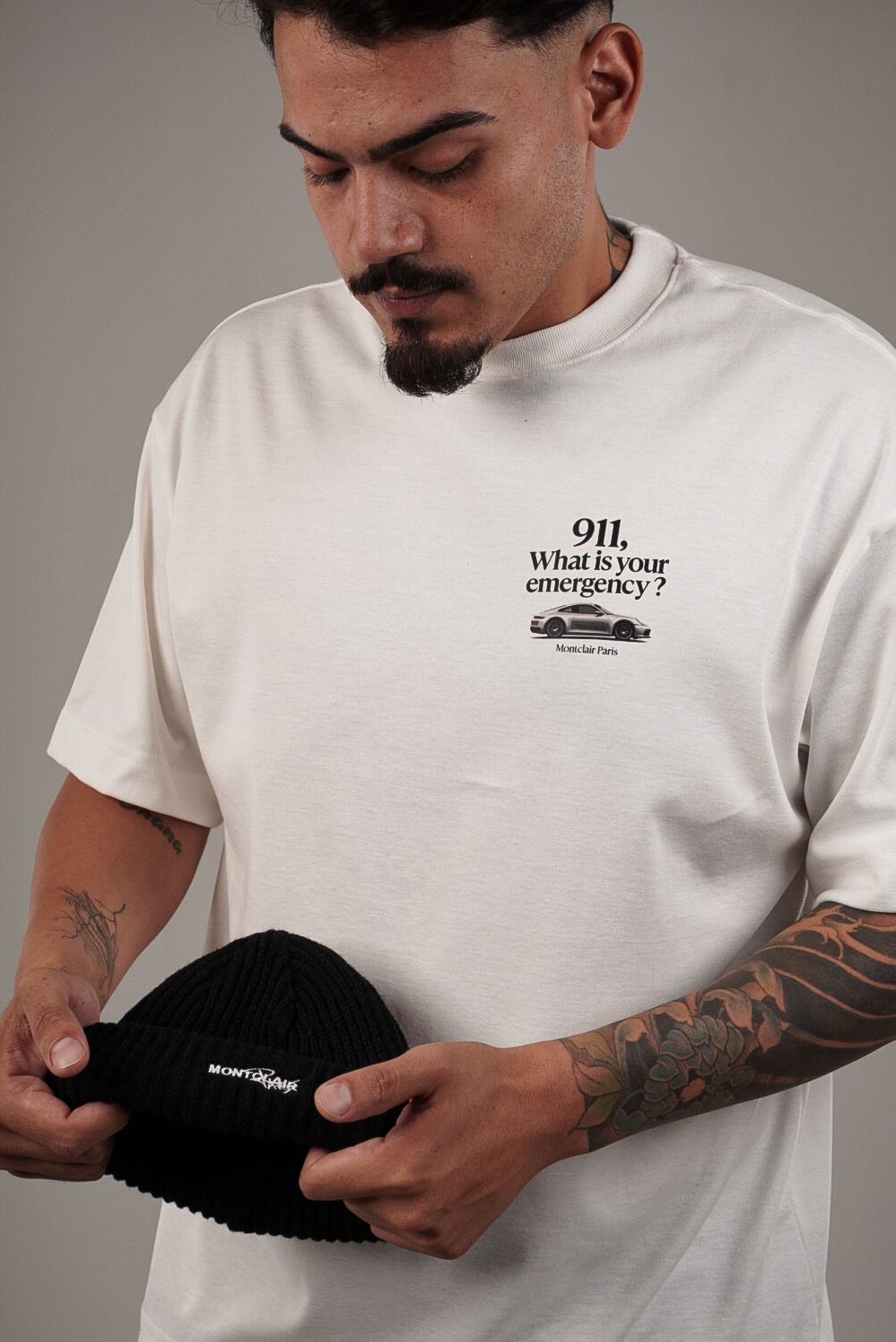 OVERSIZED ''911'' OFF WHITE — foto 5