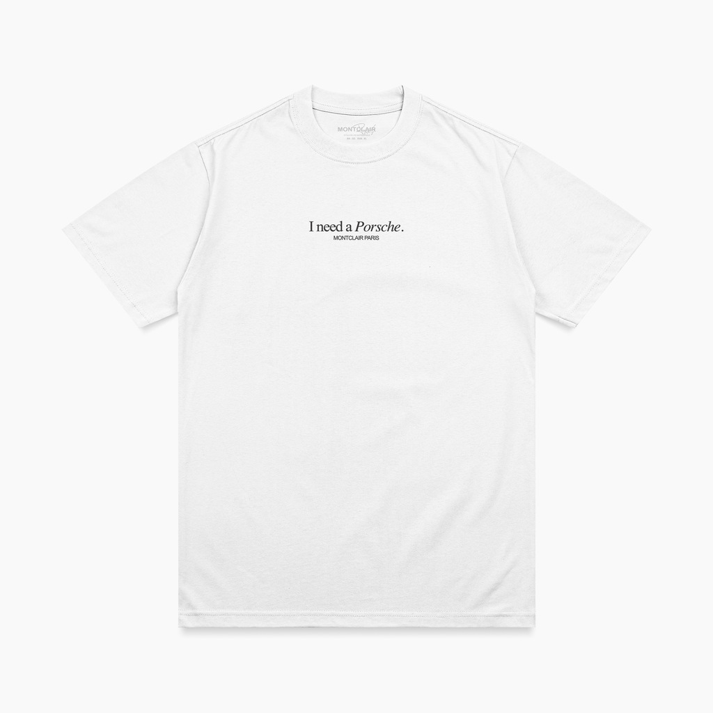 OVERSIZED ''NEED PORSCHE" BRANCA — foto 2