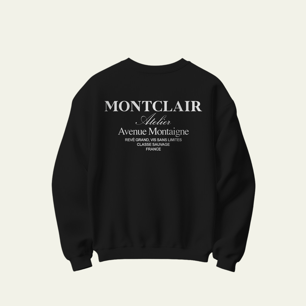 BLUSA MOLETOM CARECA ''ATELIER'' PRETA — foto 1
