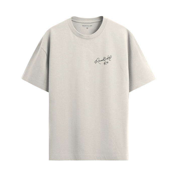 CAMISETA "R10" OFF WHITE — verso