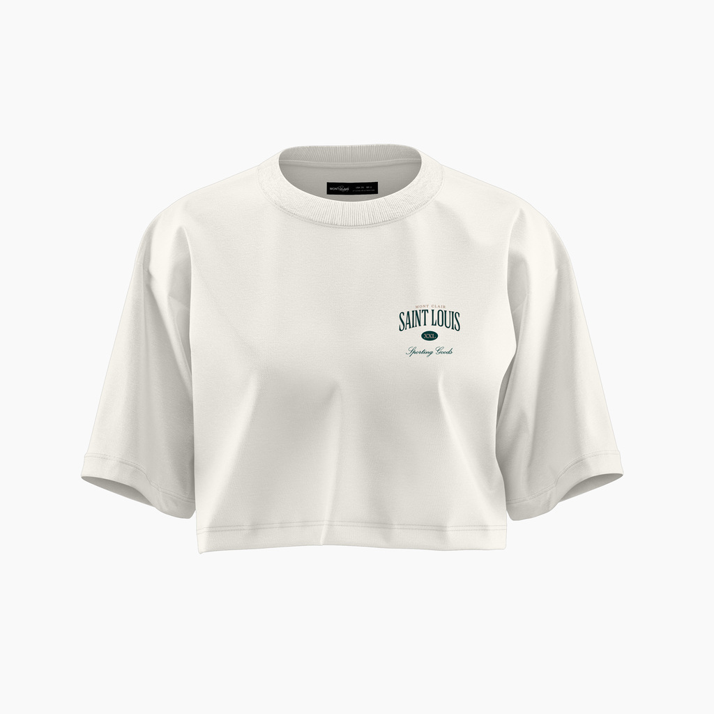 CROPPED SAINT LOUIS OVERSIZED OFF WHITE — foto 1