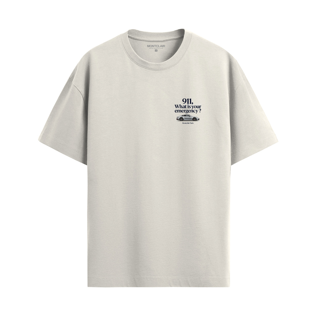 CAMISETA "911" OFF WHITE — foto 6
