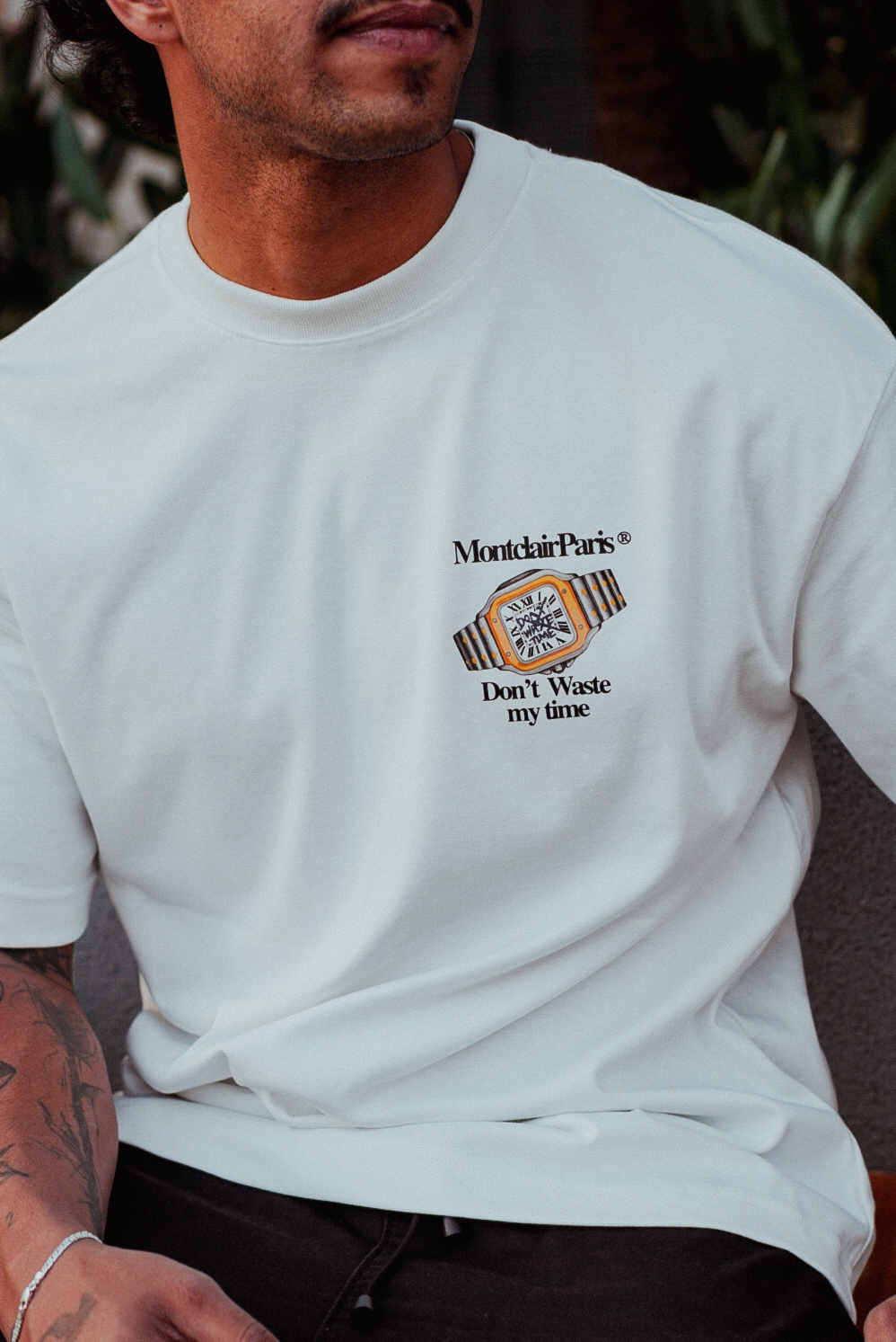 OVERSIZED ''MY TIME'' OFF WHITE — foto 5