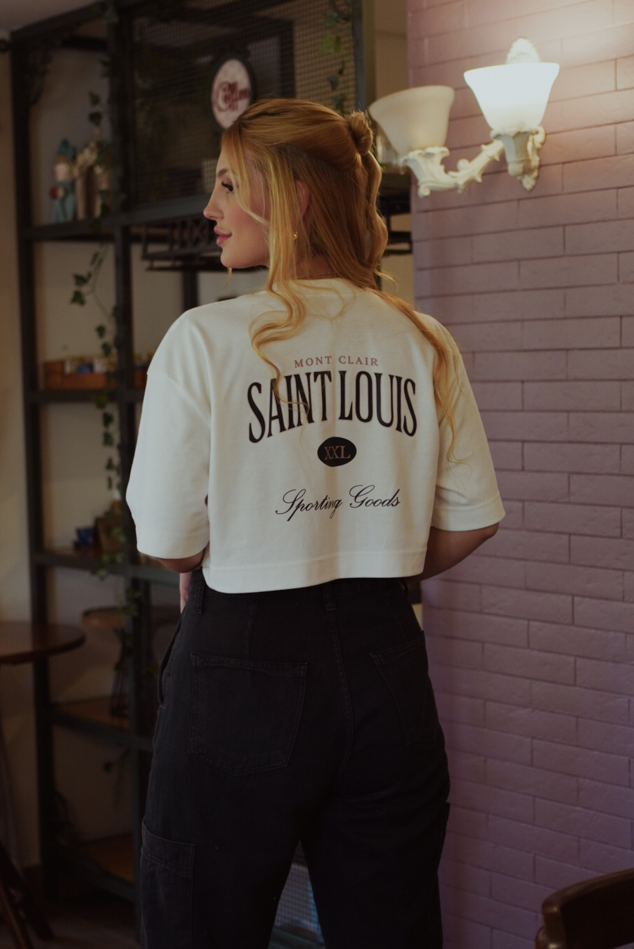 CROPPED SAINT LOUIS OVERSIZED OFF WHITE — foto 6