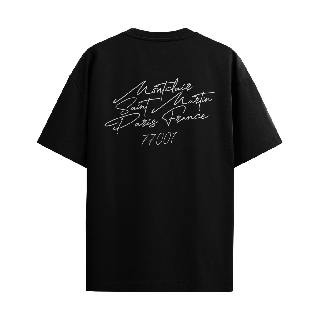 CAMISETA "MANUSCRIPT" PRETA — foto 1
