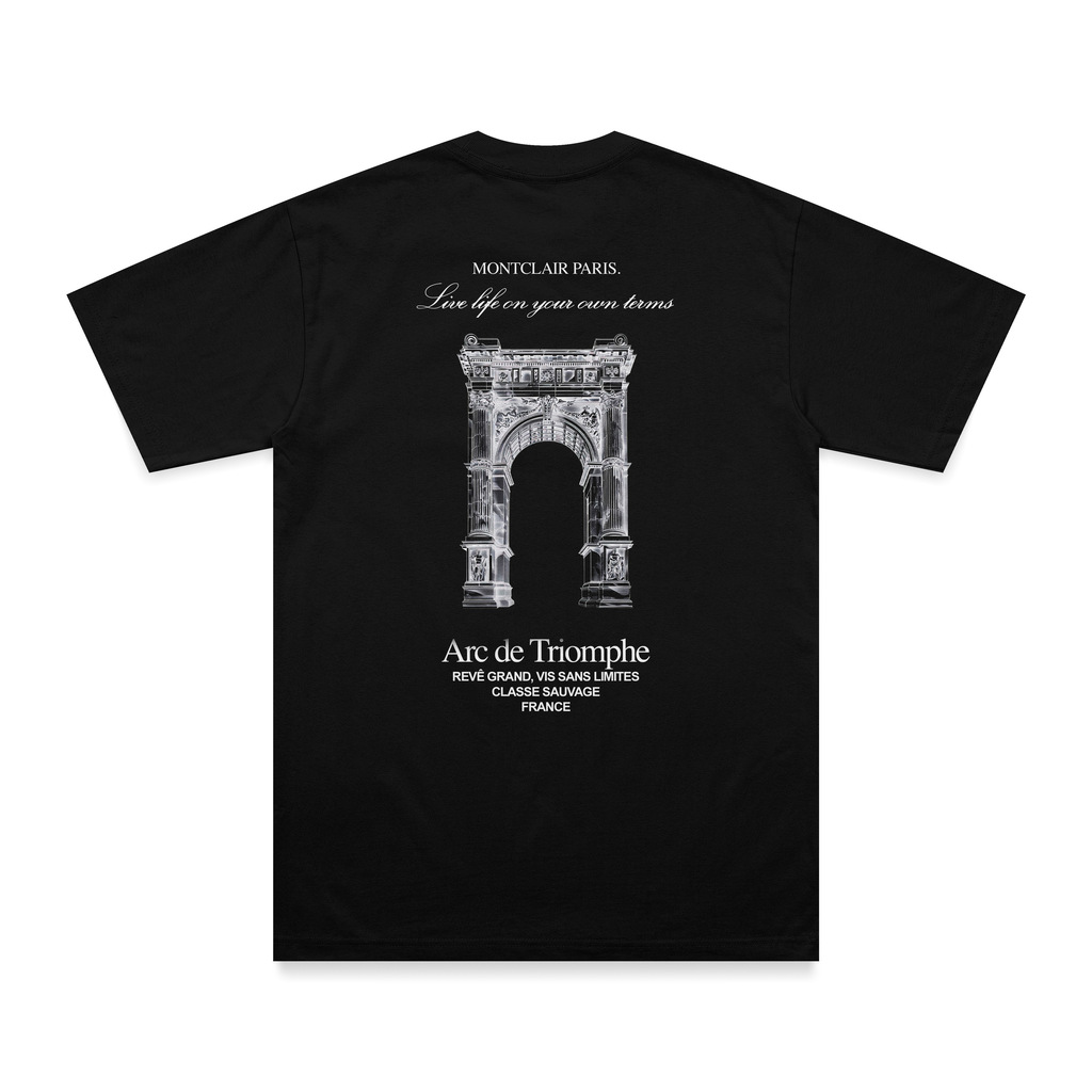 OVERSIZED ''TRIOMPHE'' PRETA — foto 1