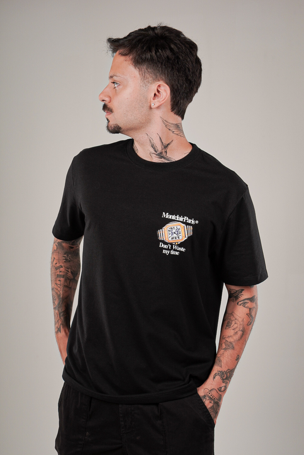 CAMISETA "MY TIME" PRETA — foto 2