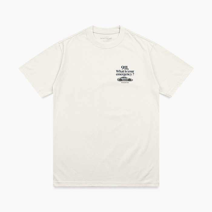 OVERSIZED ''911'' OFF WHITE — verso
