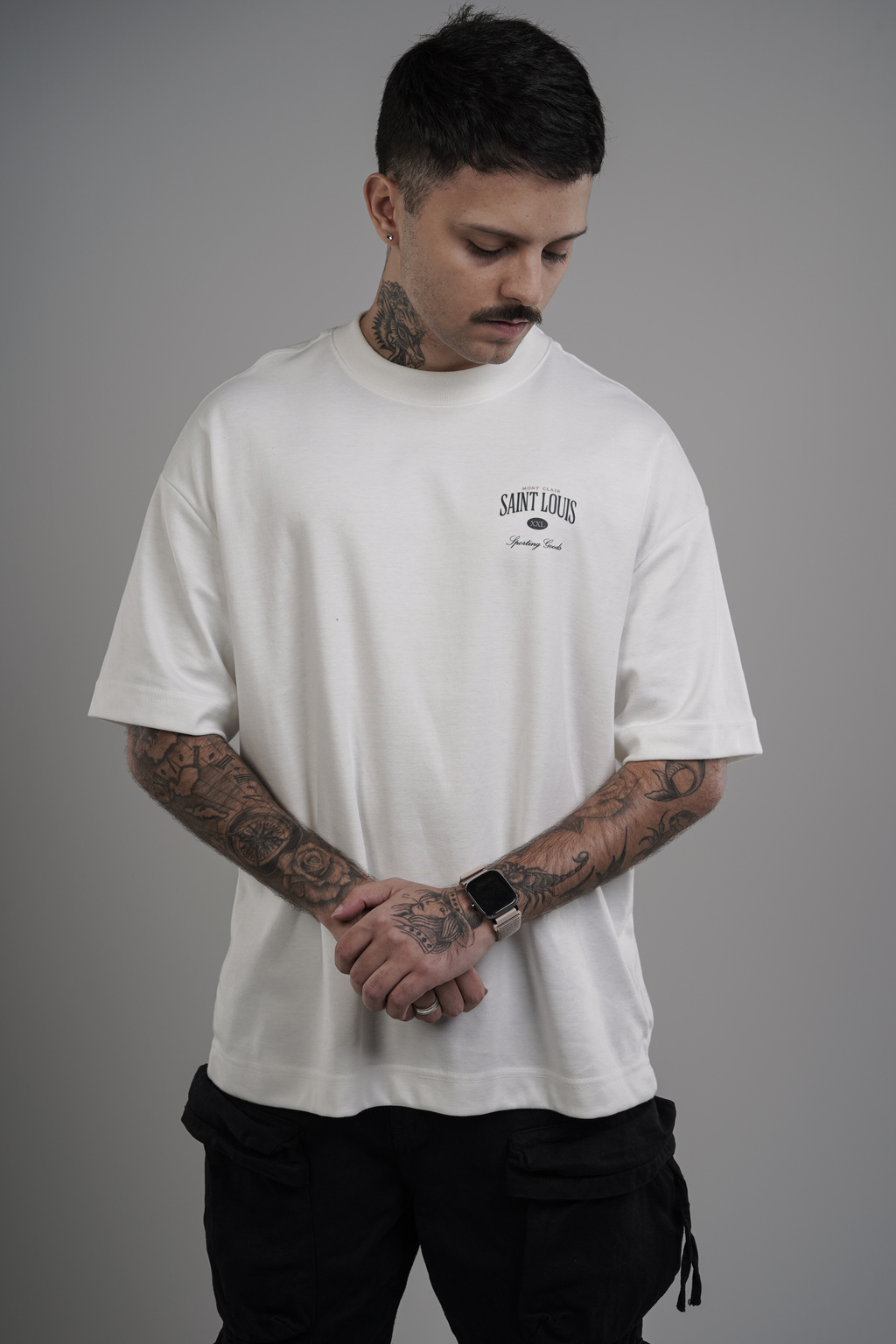 OVERSIZED ''SAINT LOUIS'' OFF WHITE — foto 4