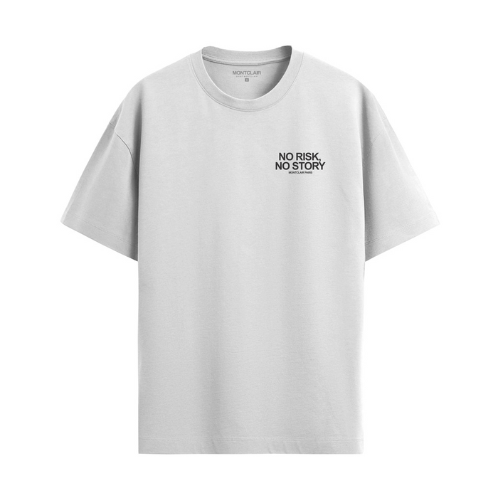 CAMISETA "NO RISK" BRANCA — verso