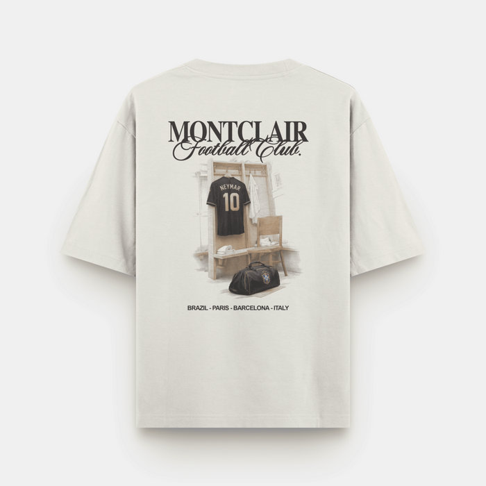 OVERSIZED ''NJR" OFF WHITE