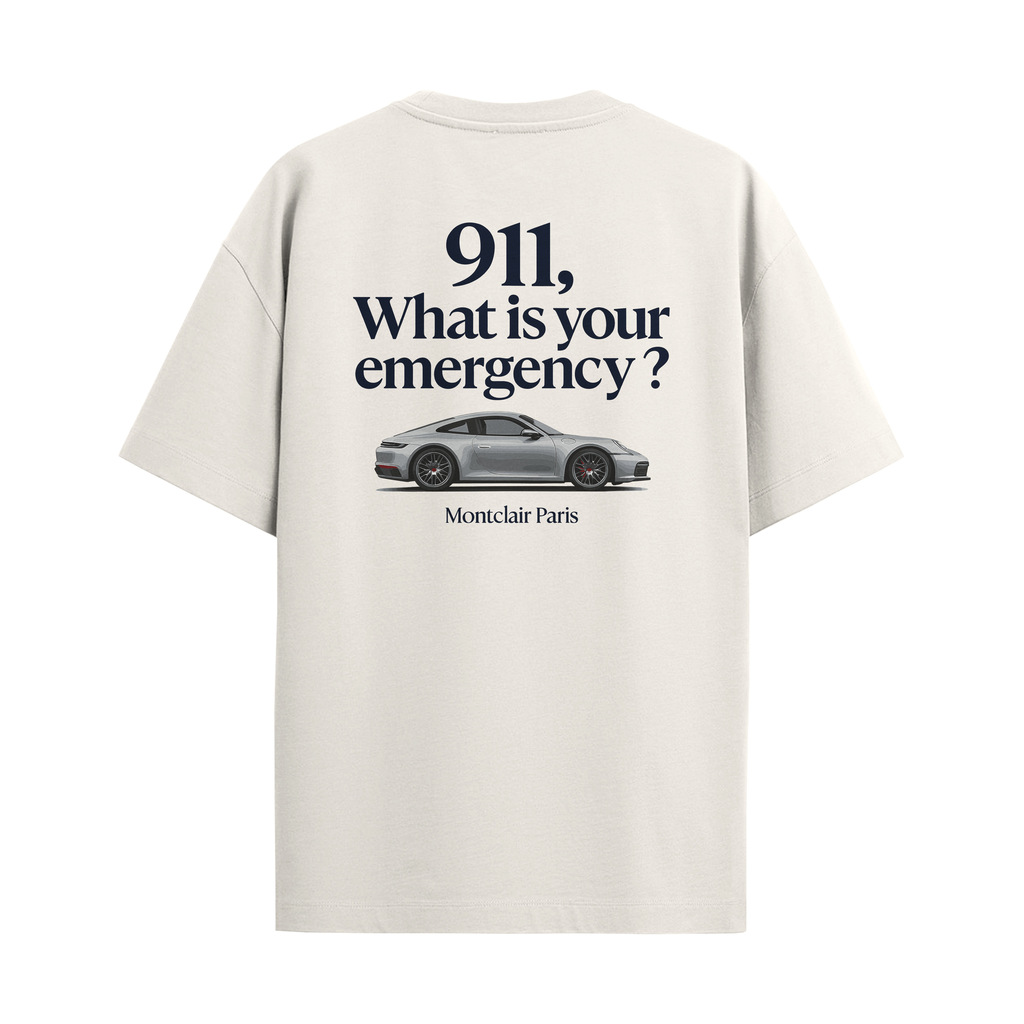 CAMISETA "911" OFF WHITE — foto 1