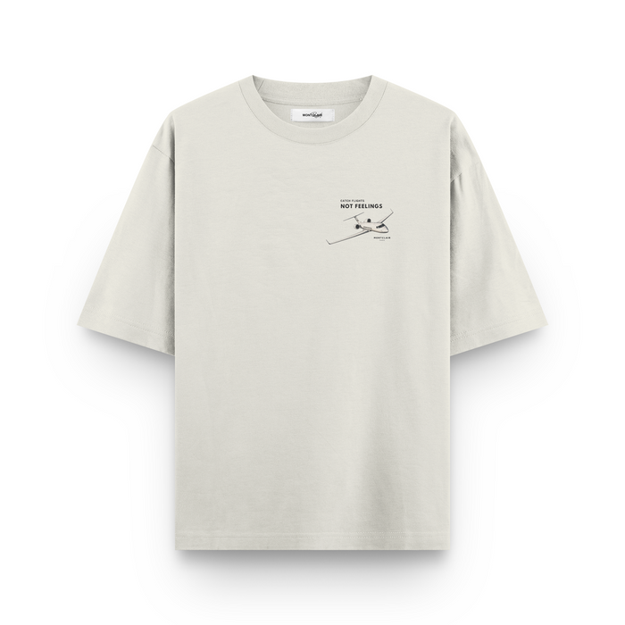 OVERSIZED ''NO FEELING'' OFF WHITE — verso