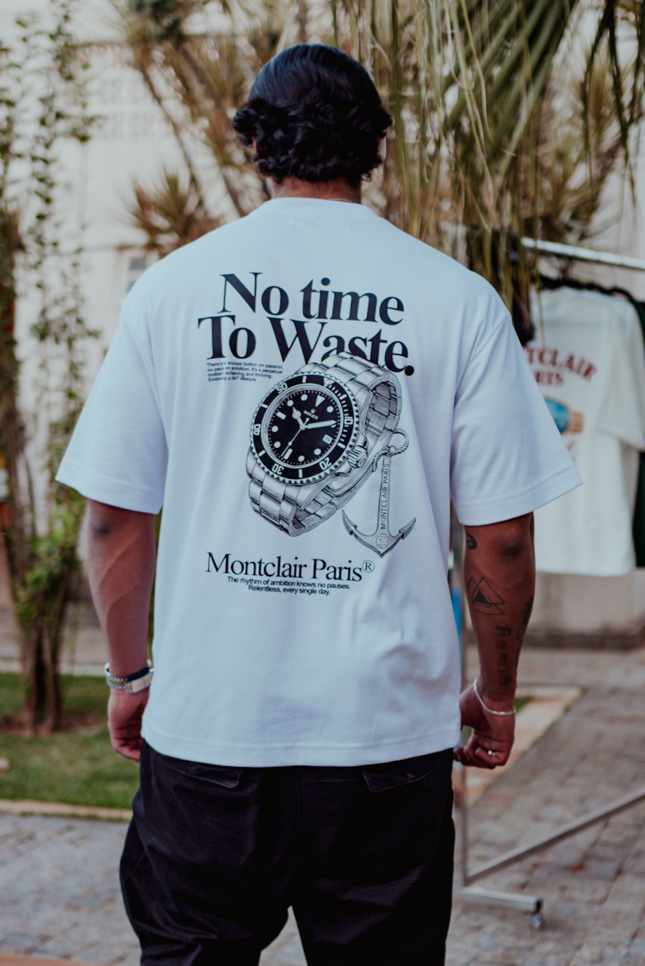 OVERSIZED ''TIME'' WHITE — foto 3