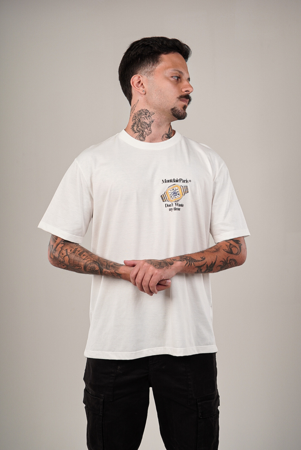 CAMISETA "MY TIME" OFF WHITE — foto 4