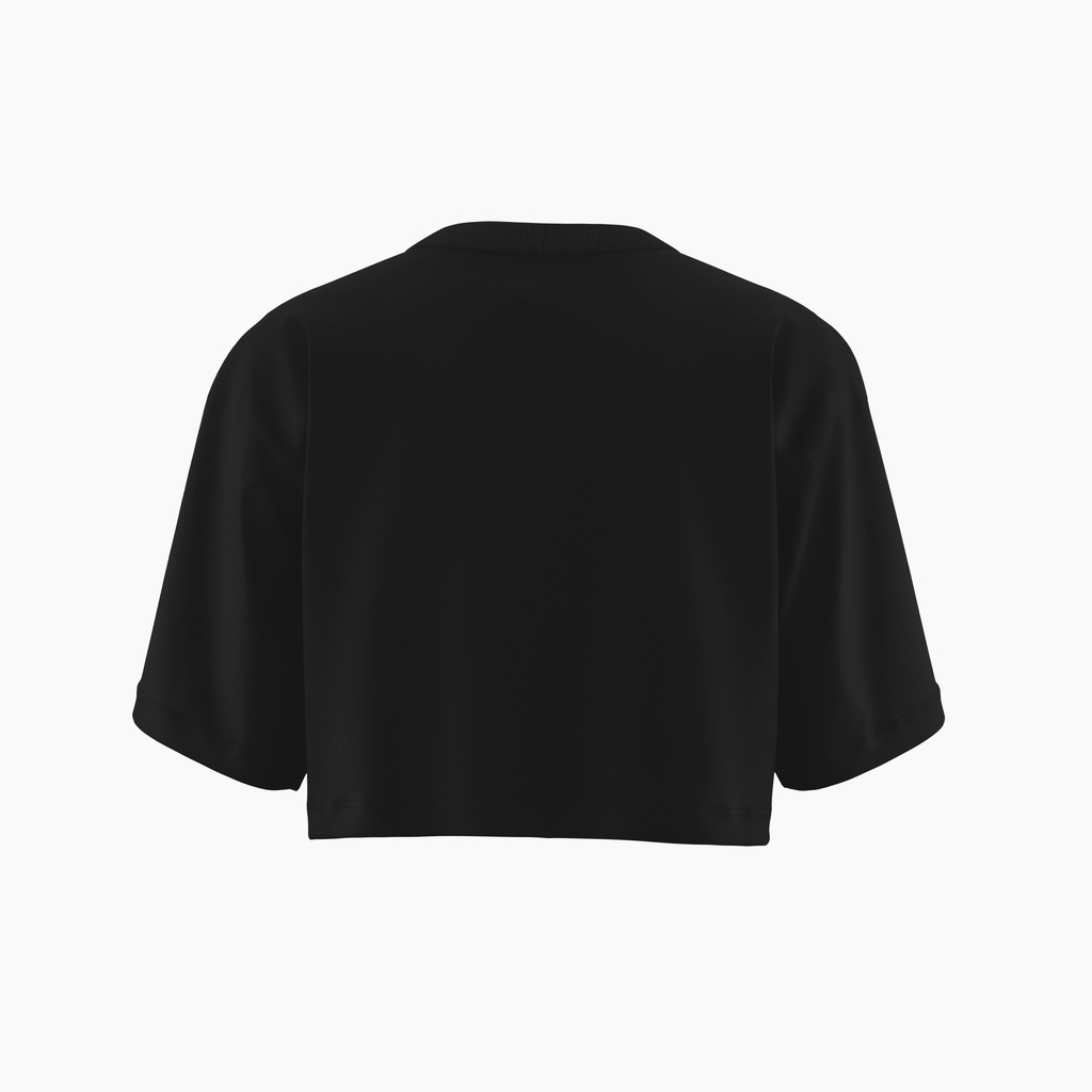CROPPED BASIC OVERSIZED PRETA — foto 2