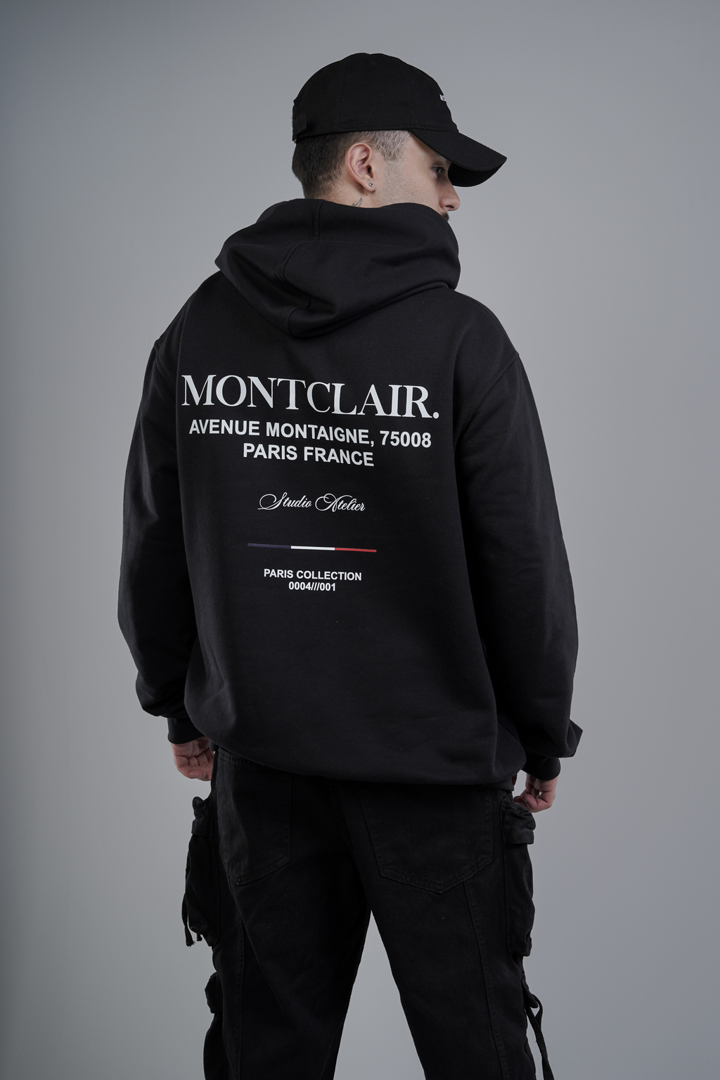 BLUSA MOLETOM ''FRANCE'' PRETA — foto 4