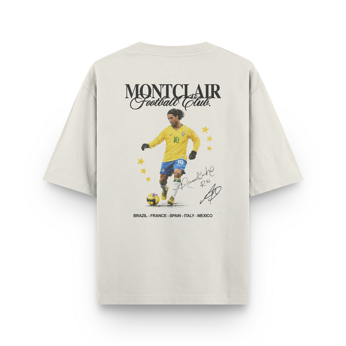 CAMISETA OVERSIZED ''R10" OFF WHITE