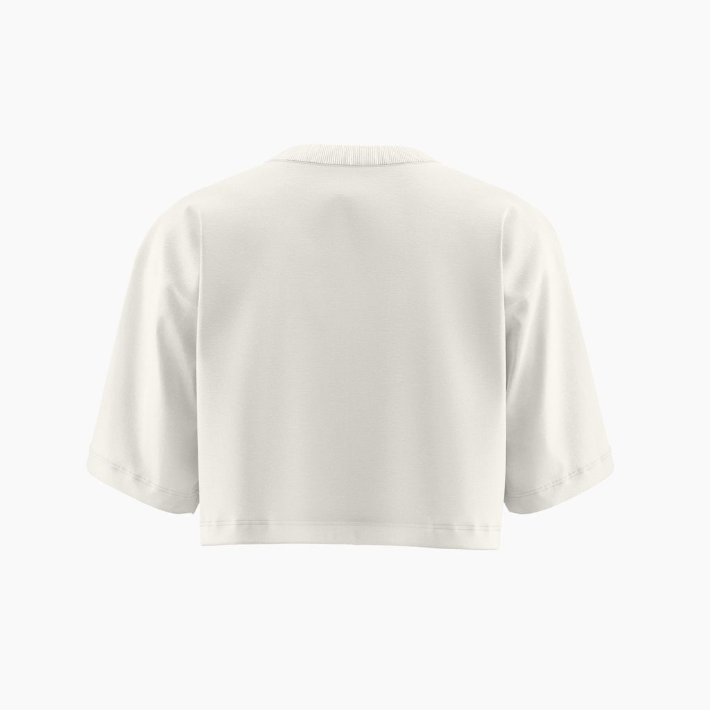 CROPPED BASIC OVERSIZED OFF WHITE — foto 2