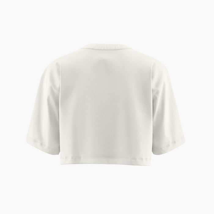 CROPPED BASIC OVERSIZED OFF WHITE — verso