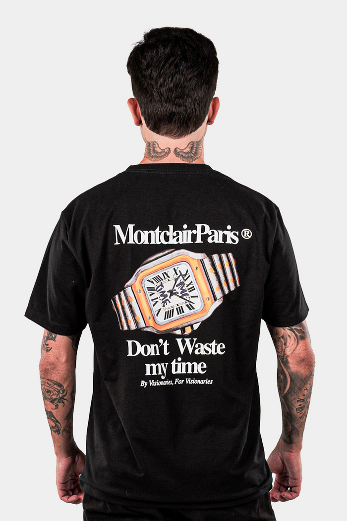 CAMISETA "MY TIME" PRETA